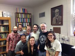 Team ZyGoLife meets to plan research at the University of Florida Fungal Herbarium, January 2014